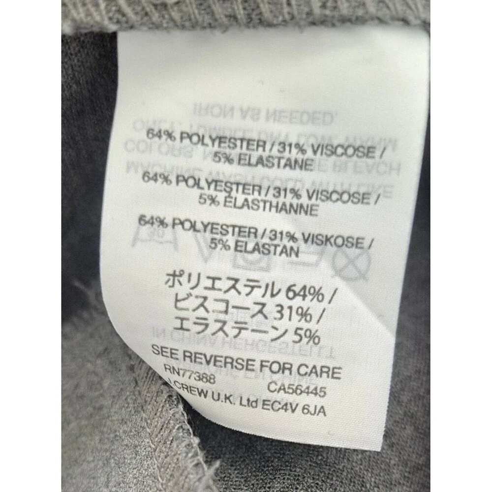 J Crew 365 Woman's Cameron Trouser Pants Grey Slim Classic Work Office Sz 4